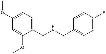 [(2,4-dimethoxyphenyl)methyl][(4-fluorophenyl)methyl]amine Structure
