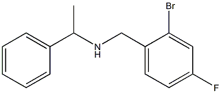 [(2-bromo-4-fluorophenyl)methyl](1-phenylethyl)amine Structure