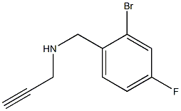 [(2-bromo-4-fluorophenyl)methyl](prop-2-yn-1-yl)amine 구조식 이미지
