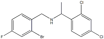 [(2-bromo-4-fluorophenyl)methyl][1-(2,4-dichlorophenyl)ethyl]amine Structure