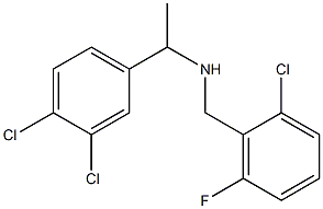 [(2-chloro-6-fluorophenyl)methyl][1-(3,4-dichlorophenyl)ethyl]amine 구조식 이미지