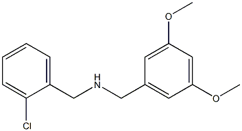 [(2-chlorophenyl)methyl][(3,5-dimethoxyphenyl)methyl]amine Structure