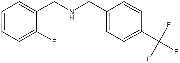 [(2-fluorophenyl)methyl]({[4-(trifluoromethyl)phenyl]methyl})amine Structure