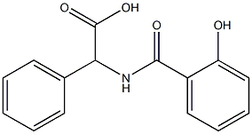 [(2-hydroxybenzoyl)amino](phenyl)acetic acid Structure