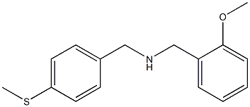 [(2-methoxyphenyl)methyl]({[4-(methylsulfanyl)phenyl]methyl})amine 구조식 이미지