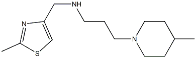 [(2-methyl-1,3-thiazol-4-yl)methyl][3-(4-methylpiperidin-1-yl)propyl]amine 구조식 이미지