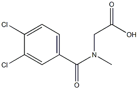 [(3,4-dichlorobenzoyl)(methyl)amino]acetic acid Structure