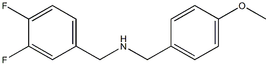 [(3,4-difluorophenyl)methyl][(4-methoxyphenyl)methyl]amine Structure