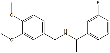 [(3,4-dimethoxyphenyl)methyl][1-(3-fluorophenyl)ethyl]amine 구조식 이미지