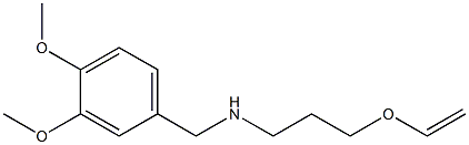 [(3,4-dimethoxyphenyl)methyl][3-(ethenyloxy)propyl]amine Structure