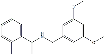 [(3,5-dimethoxyphenyl)methyl][1-(2-methylphenyl)ethyl]amine Structure