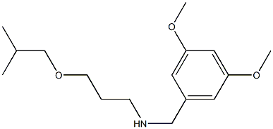 [(3,5-dimethoxyphenyl)methyl][3-(2-methylpropoxy)propyl]amine 구조식 이미지