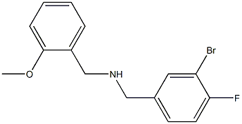 [(3-bromo-4-fluorophenyl)methyl][(2-methoxyphenyl)methyl]amine 구조식 이미지