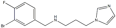 [(3-bromo-4-fluorophenyl)methyl][3-(1H-imidazol-1-yl)propyl]amine Structure