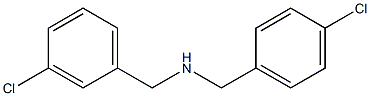 [(3-chlorophenyl)methyl][(4-chlorophenyl)methyl]amine Structure