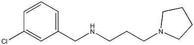 [(3-chlorophenyl)methyl][3-(pyrrolidin-1-yl)propyl]amine Structure