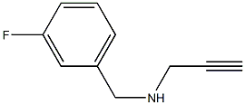 [(3-fluorophenyl)methyl](prop-2-yn-1-yl)amine Structure