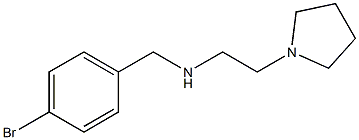 [(4-bromophenyl)methyl][2-(pyrrolidin-1-yl)ethyl]amine Structure