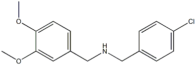 [(4-chlorophenyl)methyl][(3,4-dimethoxyphenyl)methyl]amine Structure