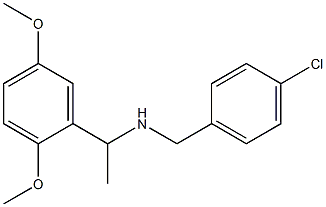 [(4-chlorophenyl)methyl][1-(2,5-dimethoxyphenyl)ethyl]amine Structure