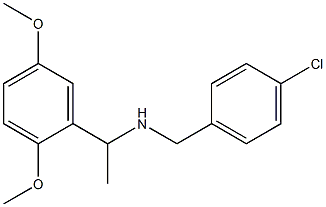 [(4-chlorophenyl)methyl][1-(2,5-dimethoxyphenyl)ethyl]amine 구조식 이미지