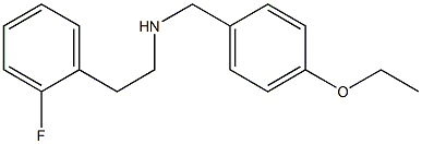 [(4-ethoxyphenyl)methyl][2-(2-fluorophenyl)ethyl]amine Structure