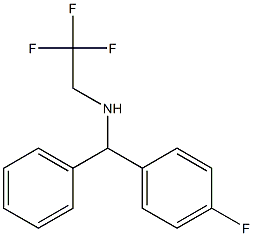 [(4-fluorophenyl)(phenyl)methyl](2,2,2-trifluoroethyl)amine Structure