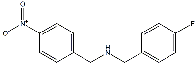 [(4-fluorophenyl)methyl][(4-nitrophenyl)methyl]amine Structure