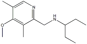 [(4-methoxy-3,5-dimethylpyridin-2-yl)methyl](pentan-3-yl)amine Structure