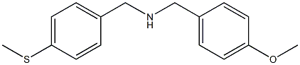[(4-methoxyphenyl)methyl]({[4-(methylsulfanyl)phenyl]methyl})amine Structure