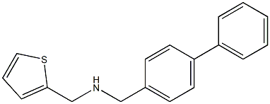 [(4-phenylphenyl)methyl](thiophen-2-ylmethyl)amine 구조식 이미지