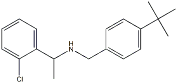 [(4-tert-butylphenyl)methyl][1-(2-chlorophenyl)ethyl]amine Structure