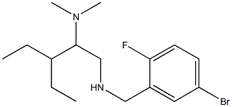 [(5-bromo-2-fluorophenyl)methyl][2-(dimethylamino)-3-ethylpentyl]amine Structure