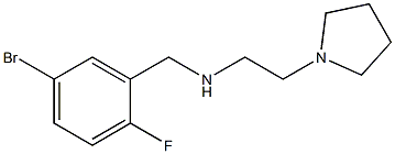 [(5-bromo-2-fluorophenyl)methyl][2-(pyrrolidin-1-yl)ethyl]amine Structure