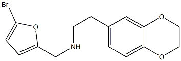 [(5-bromofuran-2-yl)methyl][2-(2,3-dihydro-1,4-benzodioxin-6-yl)ethyl]amine Structure