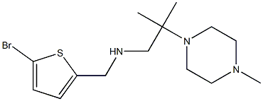 [(5-bromothiophen-2-yl)methyl][2-methyl-2-(4-methylpiperazin-1-yl)propyl]amine Structure