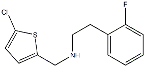 [(5-chlorothiophen-2-yl)methyl][2-(2-fluorophenyl)ethyl]amine 구조식 이미지