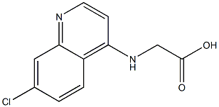 [(7-chloroquinolin-4-yl)amino]acetic acid 구조식 이미지