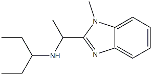 [1-(1-methyl-1H-1,3-benzodiazol-2-yl)ethyl](pentan-3-yl)amine Structure