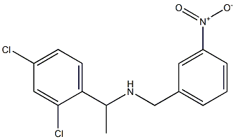 [1-(2,4-dichlorophenyl)ethyl][(3-nitrophenyl)methyl]amine 구조식 이미지