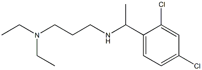 [1-(2,4-dichlorophenyl)ethyl][3-(diethylamino)propyl]amine 구조식 이미지