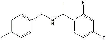 [1-(2,4-difluorophenyl)ethyl][(4-methylphenyl)methyl]amine Structure