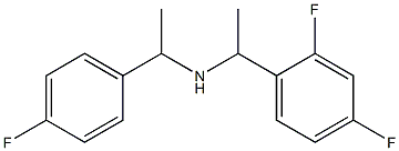 [1-(2,4-difluorophenyl)ethyl][1-(4-fluorophenyl)ethyl]amine 구조식 이미지
