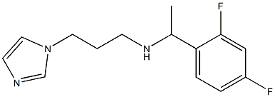 [1-(2,4-difluorophenyl)ethyl][3-(1H-imidazol-1-yl)propyl]amine Structure