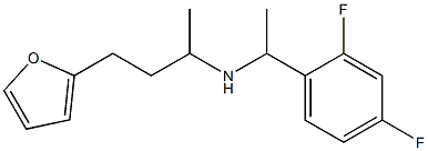 [1-(2,4-difluorophenyl)ethyl][4-(furan-2-yl)butan-2-yl]amine Structure