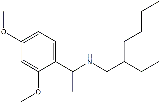 [1-(2,4-dimethoxyphenyl)ethyl](2-ethylhexyl)amine Structure