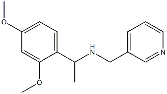 [1-(2,4-dimethoxyphenyl)ethyl](pyridin-3-ylmethyl)amine 구조식 이미지