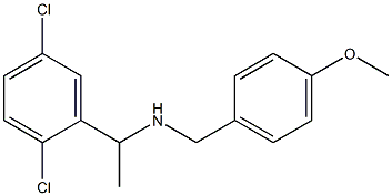 [1-(2,5-dichlorophenyl)ethyl][(4-methoxyphenyl)methyl]amine Structure