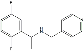[1-(2,5-difluorophenyl)ethyl](pyridin-4-ylmethyl)amine Structure