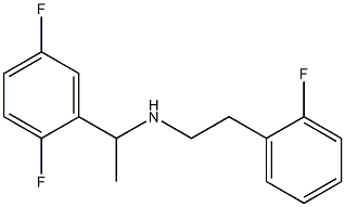 [1-(2,5-difluorophenyl)ethyl][2-(2-fluorophenyl)ethyl]amine Structure